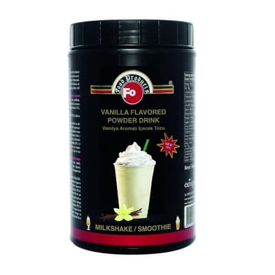 Fo Vanilya Aromalı İçecek Tozu Milk Shake/Smothie Kavanoz 1 kg