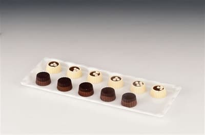 Zicco Polycarbonat Çikolata Teşhir Beyaz 10x30 Kod:Zcp 223