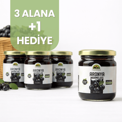 3 Adet Aronya Marmelatı alana 1 Adet Hediye