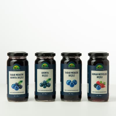 4'lü Orman Meyveleri Reçel Seti (Şeker İlavesiz)