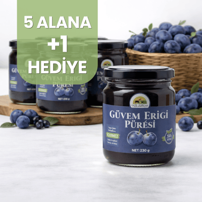 5 Adet Güvem Eriği Püresi Alana 1 Adet Hediye