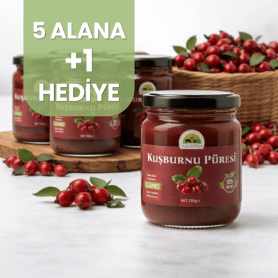 5 Adet Kuşburnu Püresi Alana 1 Adet Hediye