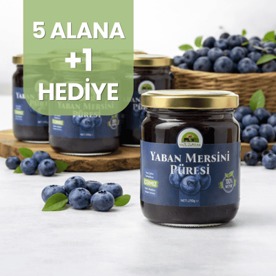 5 Adet Yaban Mersini Püresi Alana 1 Adet Hediye
