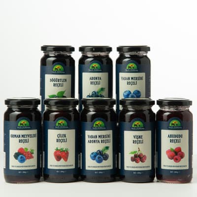 8'li Orman Meyveleri Reçel Seti (Şeker İlavesiz)