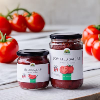 Domates Salçası ve Biber Salçası Set