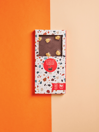 Ev Yapımı Şeker İlavesiz Fındıklı Bitter Tablet Çikolata