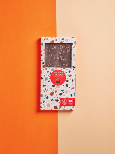 Ev Yapımı Şeker İlavesiz Kakao Çekirdekli Bitter Tablet Çikolata