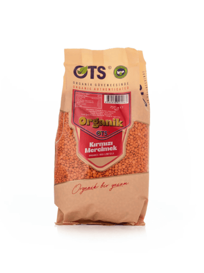 Organik Kırmızı Mercimek 750 gr