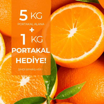 Portakal 5 kg Alana 1 kg Hediye