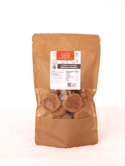 Sorgum Unlu Cevizli Üzümlü Kurabiye