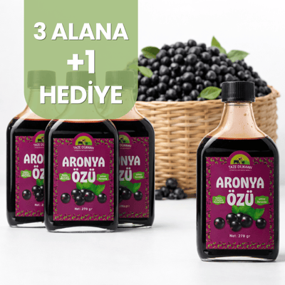 Taze Dükkan Aronya Özü 3 Adet Alana 1 Adet Hediye