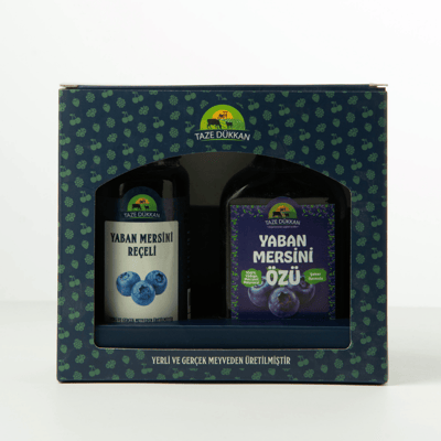 Yaban Mersini Özü Yaban Mersini Reçeli Hediye Kutulu Set