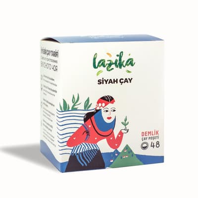 Siyah Çay Demlik Poşet 48 li - Lazika