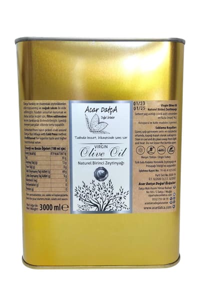 Natürel Birinci Zeytinyağı 3 lt