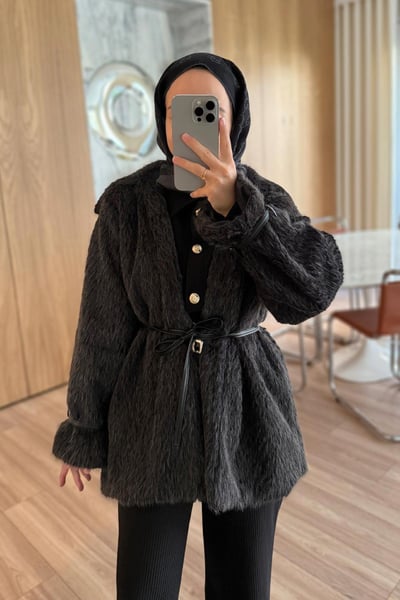 Alpaka Kürk - Siyah