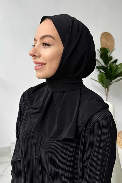 Çıtçıtlı Bone - Siyah