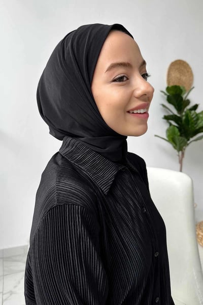 Çıtçıtlı Bone - Siyah