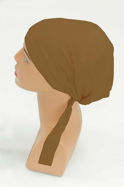 Likralı Penye Bone - Camel