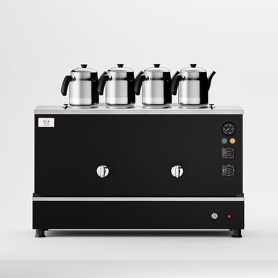 Anka Black Pro Compact Hibrit Çay Makinesi / Kompakt Tasarım, Profesyonel Kullanım, Çift Enerji Esnekliği (BPKO4)