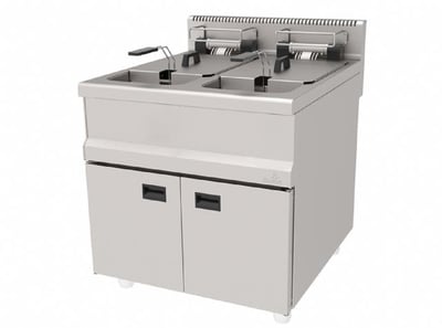 Atalay 30+30 litre Gazlı Profesyonel Fritöz, (Dolaplı), 80 x 90 x 85, AGF - 890