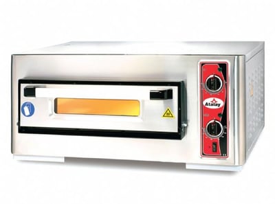 Atalay 50x50 Tek Katlı Elektrikli Pizza Fırını 80x64x36 cm, APF - 50/1