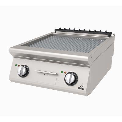 Atalay 60 cm Yarı Oluklu Elektrikli Pleyt Izgara 60x73x30, AEI - 673 / N