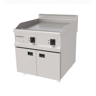 Atalay Düz 80 cm Elektrikli Krom Pleyt Izgara (Dolaplı) , 80 x 90 x 85, AEI - 890 / CR