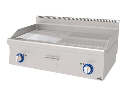 Atalay Elektrikli Yarı Oluklu 100 cm Krom Playt Izgara, 1000x600x300, E AEI - 1060 / ND CR