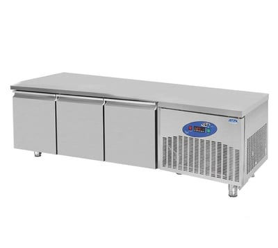 Csa 3 Kapılı Cihaz Altı Buzdolabı, 188*60*55 cm, 430 Krom
