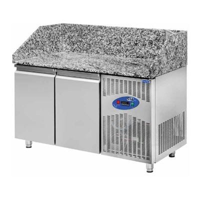 CSA CS-PIK-150 Pizza Hazırlık Dolabı, Granit Tablalı, 2 Kapılı, 380 L