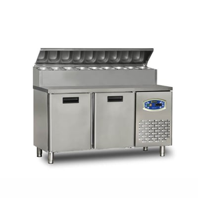 Dampak Çift Kapılı, Alçak Model, Pizza Hazırlık Buzdolabı 290 Lt