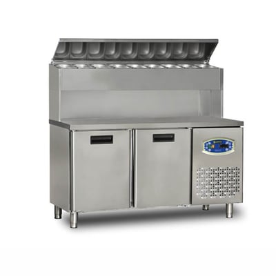 Dampak Çift Kapılı, Yüksek Model, Pizza Hazırlık Buzdolabı 290 Lt