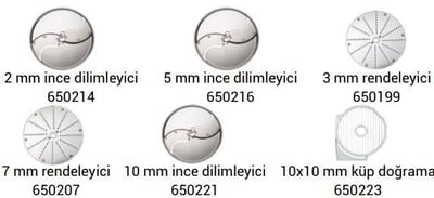 Dito Sama Prep4You Sebze Doğrama Disk Seti, 6 Adet