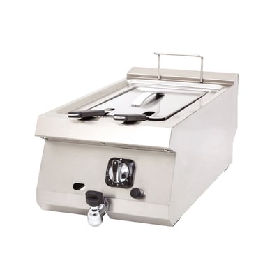 DRN 12 Litre Fritöz, Doğalgazlı/Tüplü, Set Üstü, 40×73×30 cm