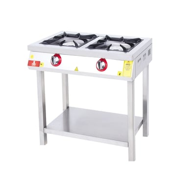 DRN 2'li Taban Raflı Ocak, Doğalgazlı/LPG'li, 80×49×85 cm, DRNLOA-2