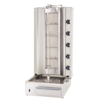 DRN Alttan Motorlu Döner Ocağı, Doğalgazlı/LPG'li, 5 Radyanlı, 55×70×125 cm, DRNDAG-5