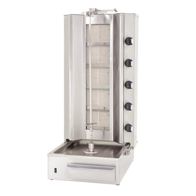DRN Alttan Motorlu Döner Ocağı, Doğalgazlı/LPG'li, 5 Radyanlı, 55×70×125 cm, DRNDAG-5