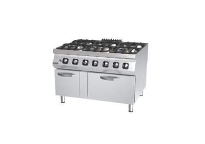 DRN Kuzineli Ocak, GN 2/1, 120×90×85 cm, Doğalgazlı/LPG'li, DRNGK-1290
