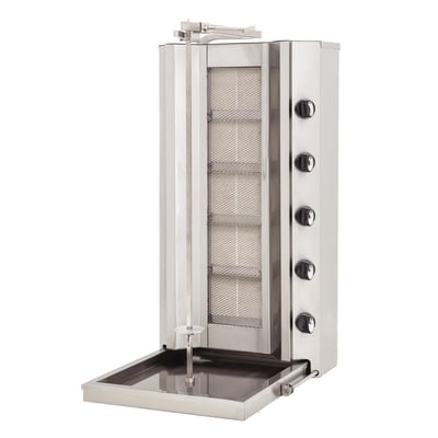 DRN Sabit Döner Ocağı, Doğalgazlı/LPG'li, 4 Radyanlı, 55×70×100 cm, DRNDSG-4