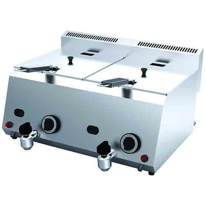 DRN Termostatlı Gazlı Fritöz, 8 Lt, 66×54×37 cm, Doğalgazlı/LPG'li, DRNFRGT-88