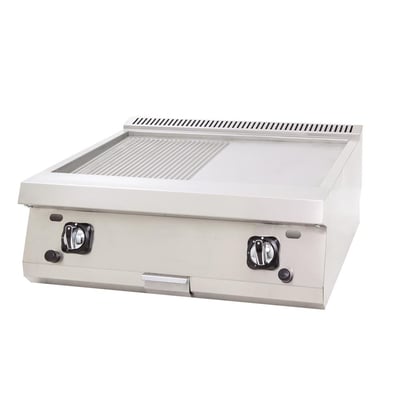DRN Yarı Oluklu Pleyt Izgara, Doğalgazlı/Lpg'li, Set Üstü, 80×73×30 cm