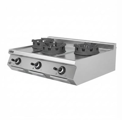 Empero 900 Plus 3 Brülörlü Set Üstü Wok Ocak, Doğalgazlı