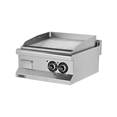 Empero Elektrikli Izgara Düz+Oluklu Krom Pleyt 600x635x285 mm EMP.6IE022-K