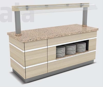 Empero Galata Nötr Servis Ünitesi Nefeslikli 2200x900x900/1550 mm GLT.NTR-N.07
