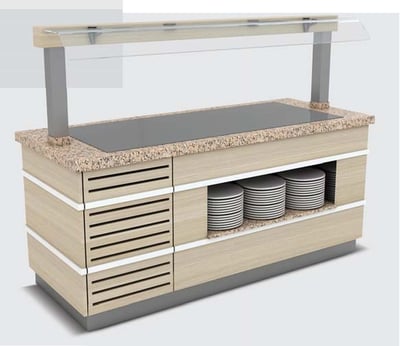 Empero Galata Paslanmaz Soğuk Servis Ünitesi Nefeslikli 2400x900x900/1550 mm GLT.P.SSU.08