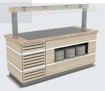 Empero Galata Paslanmaz Soğuk Servis Ünitesi Nefeslikli 1800x900x900/1550 mm GLT.P.SSU.05