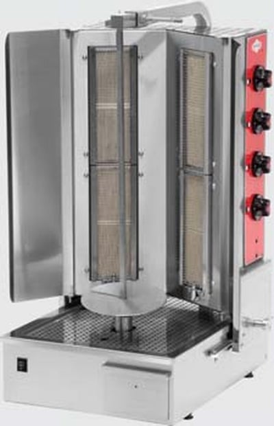 Empero Gazlı Döner Ocağı Alttan Motorlu 4 Isıtıcılı 508x622x1007 mm EMP.DN.151-2R