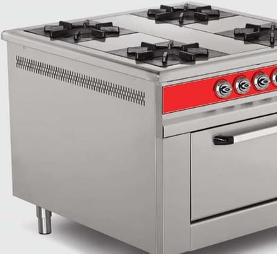 Empero Gazlı Kuzine Fırınlı 4 Brülörlü EMP.9KG.021