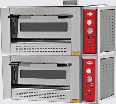 Empero Gazlı Pizza Fırını İki Katlı 1100x950x990 mm EMP.4+4G