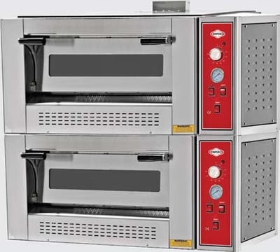 Empero Gazlı Pizza Fırını İki Katlı 1400x950x990 mm EMP.6+6G